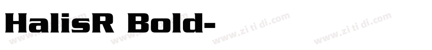 HalisR Bold字体转换